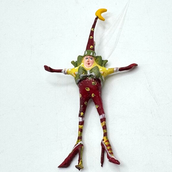 Dept 56 Patience Brewster Krinkles Christmas Elf High Heel Shoe Ornaments Resin - Picture 4 of 13